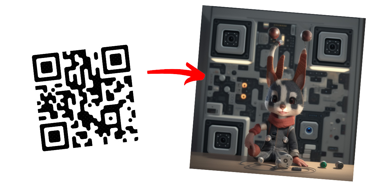 Creative QR code making